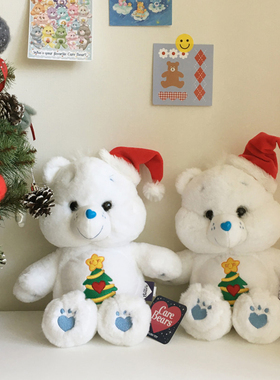 韩国carebears正版爱心小熊彩虹熊圣诞节公仔玩偶生日礼物女生