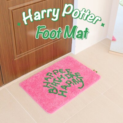 韩国正版哈利波特毛绒粉色毯子