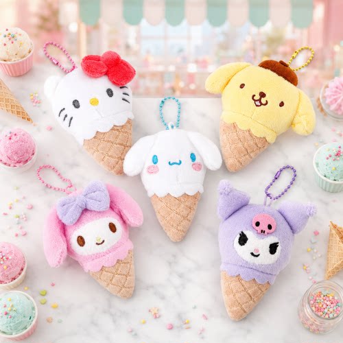 韩国Kitty甜筒冰淇淋可爱挂件