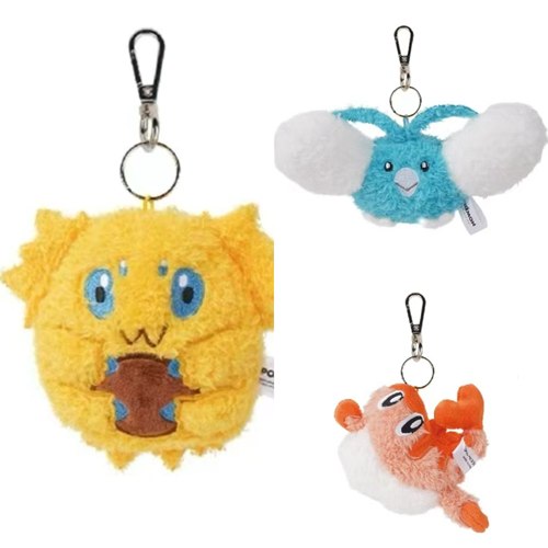 韩国代购POKEMON 宝可梦 青绵鸟 电电虫 米粒龙 可爱毛绒挂件