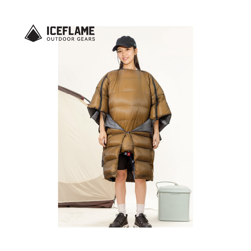 冰焰超轻羽绒分体小被子无底睡袋