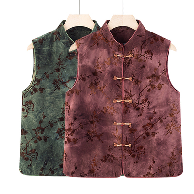 奶奶春装马甲妈妈大码宽松坎肩