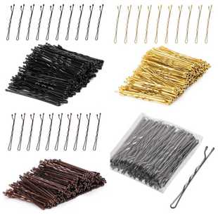 一字发夹钢夹袋装滴油发卡夹侧边夹刘海夹盘发造型固定碎发夹子