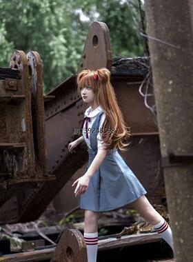 雾蓝EVA新世纪福音战士绫波丽cos明日香cos服学院全套cosplayc服