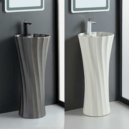 北欧立柱盆高晋洗手盆