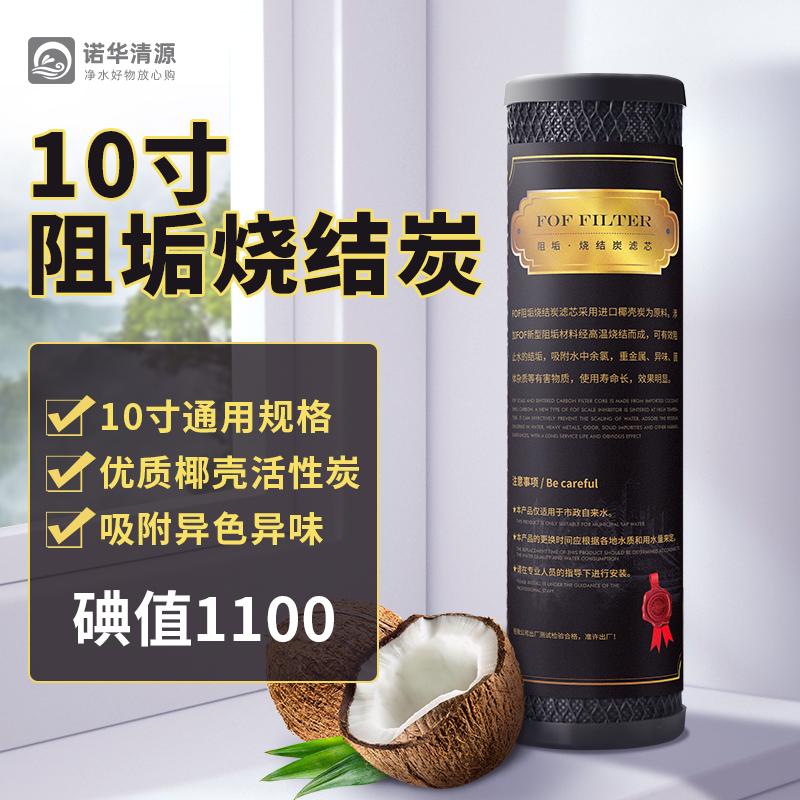 10寸家用净水器阻垢椰壳活性炭