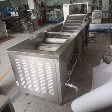 Переработке риса оборудование 大型食品加工自动出料流水线炸豆泡兰花干鸡爪鸡腿豆干麻花油炸炉