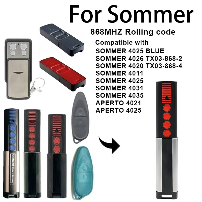 欧洲热卖对拷车库门遥控器德国索玛sommer 4020 4025 TX03 868mhz