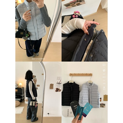 加厚安心羽绒马甲外套叠穿百搭