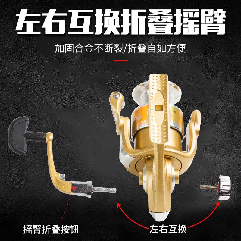 渔轮纺车轮鱼线轮抛竿远投海竿轮路亚轮筏竿鱼轮金属机芯新款特价
