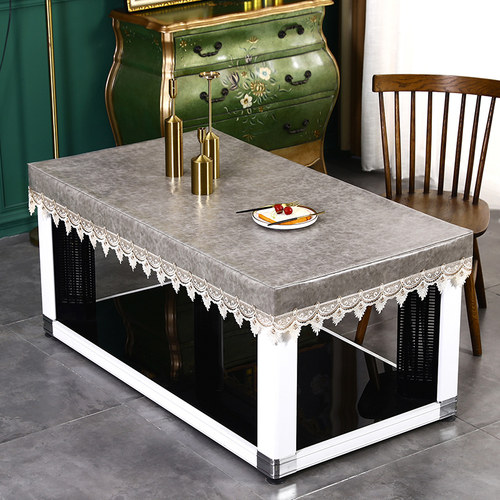 新款防水皮罩茶几防油烤火罩