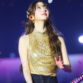 舞台演出服女团打歌服表演服装 爵士舞优选钻链无袖 金色 舞台装 新款