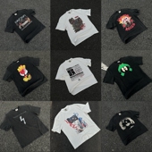 短袖 FOG小众潮牌美式 直喷印花vtg宽松大码 T恤水洗做旧男女打底tee