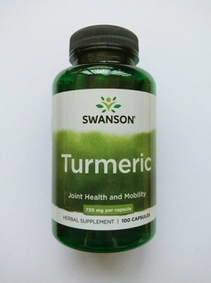 血脂健康 美国原装SWANSON 姜黄胶囊720MG*100粒 美国直邮