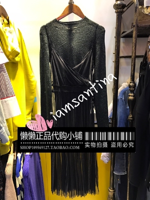 清仓百家懒懒现货实拍2022年夏款韩版蕾丝百褶吊带连衣裙HROP321K