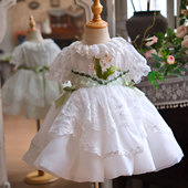 原创女童铃兰蓬蓬裙2025新款 洋气可爱美小香风网纱裙生日周岁礼服