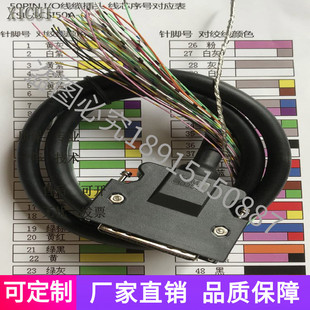 三菱MR-JE J3 J4 安川台达X4 A5 A6伺服电机CN1 IO控制线50芯