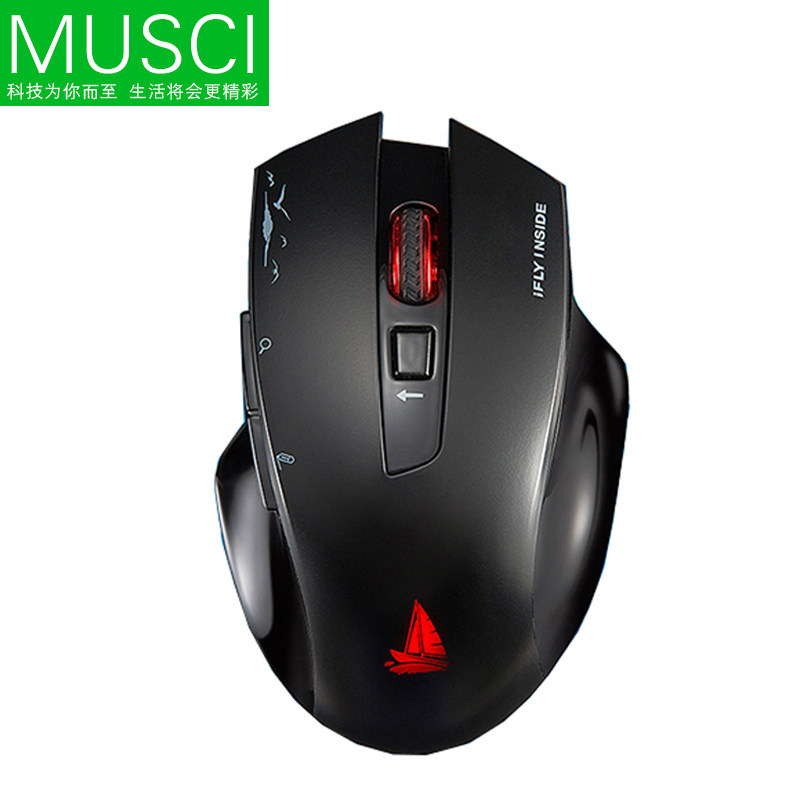 musci ai人工智能语音鼠标快鼠无线翻译声控打字录音充电台式智鼠
