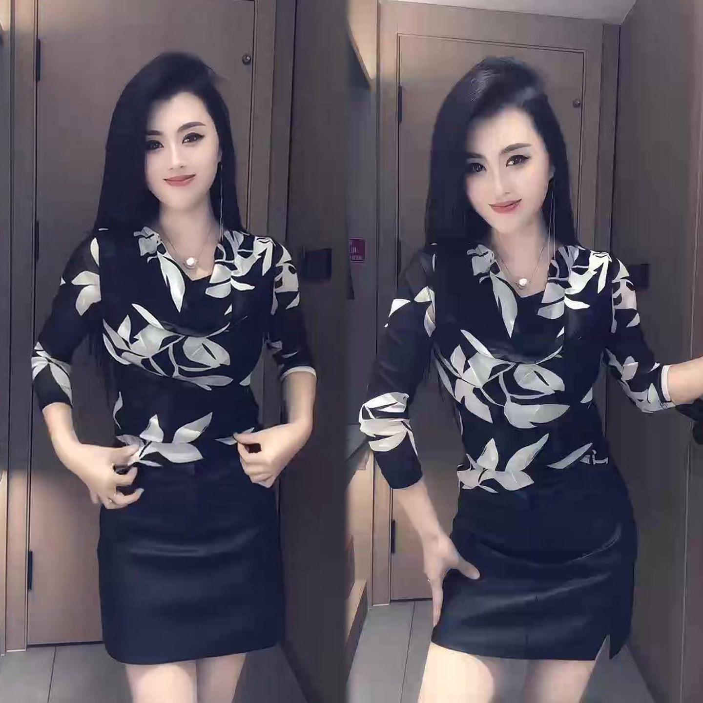 荡领女神范百搭打底衫女2026春季新款修身显瘦百搭花小衫网红上衣,女装/女士精品,T恤,淘宝优惠券,粉丝福利购,淘宝优惠卷