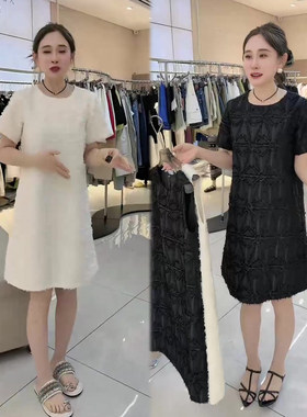 毛毛流苏网红同款连衣裙女