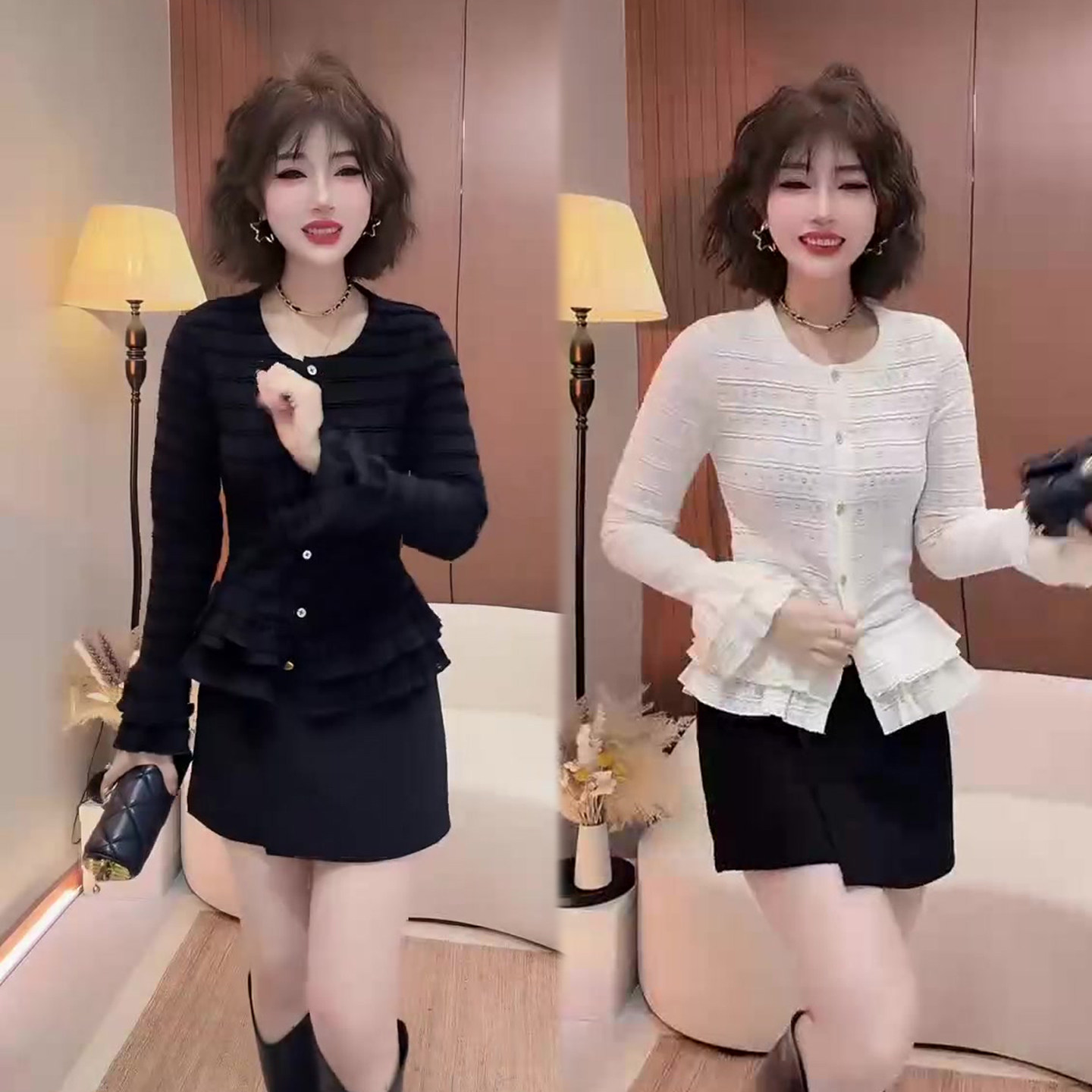 双层花边拼接蕾丝衫女2026春季新款修身显瘦喇叭袖韩版小衫上衣潮,女装/女士精品,蕾丝衫/雪纺衫,淘宝优惠券,粉丝福利购,淘宝优惠卷