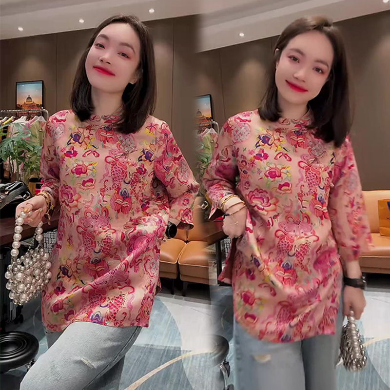 新中式国风复古盘扣衬衫上衣