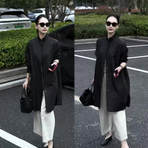 欧货气质套装女风衣外套+阔腿裤