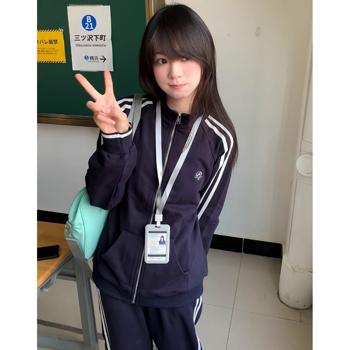 【铃音高】运动服套装女春秋款日系学院风百搭校服卫衣卫裤jk制服