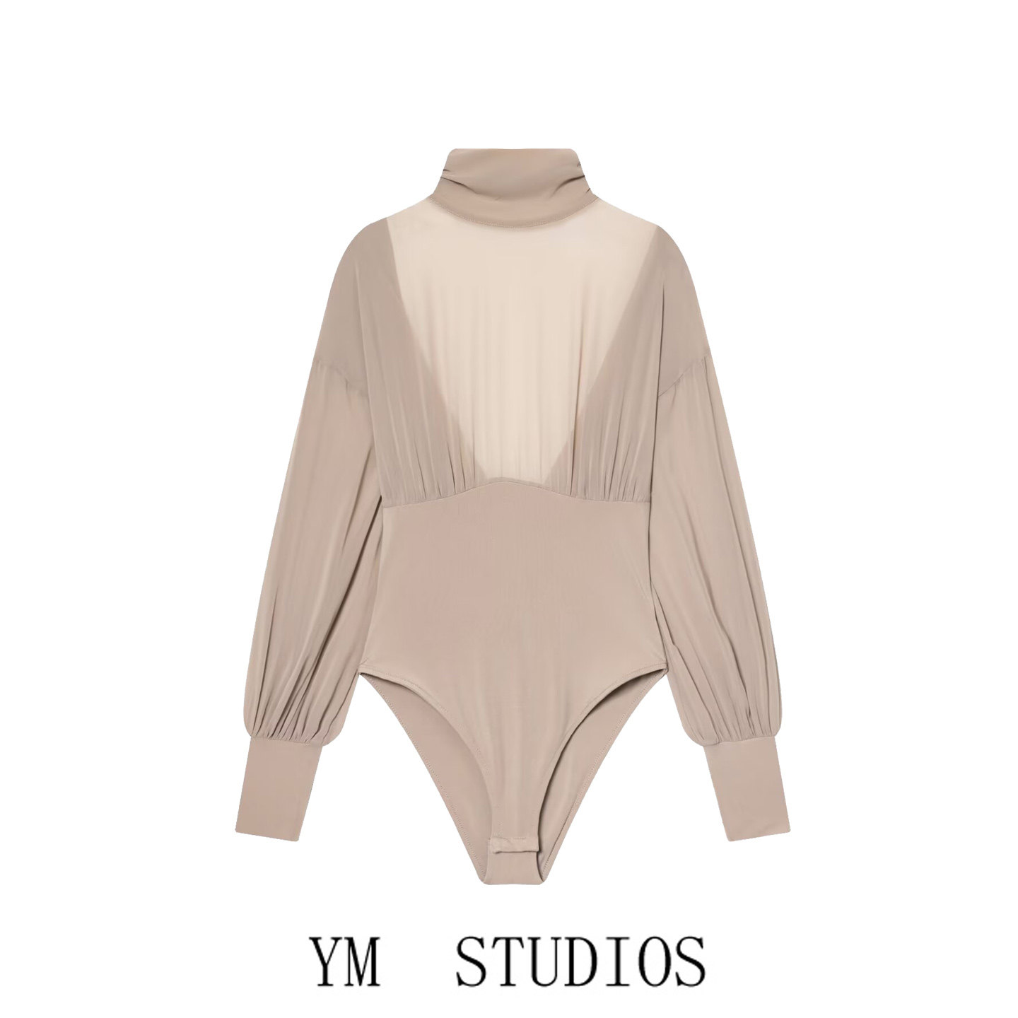 欧美女装   纯欲高领大露背连体衣女通勤性感设计轻熟连裆打底衫,女装/女士精品,连体衣/裤,淘宝优惠券,粉丝福利购,淘宝优惠卷