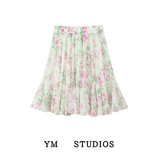 【包邮】ins复古法式碎花风半身裙沙滩风少女系浪漫大摆裙短裙潮