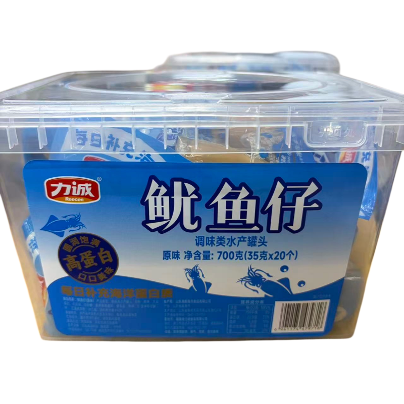 力诚鱿鱼仔原味整盒35g*20只即食墨鱼仔海鲜解馋休闲零食