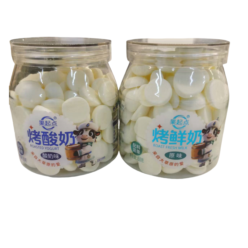 果起点烤鲜奶原味酸奶味1桶*60g