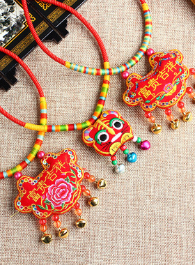 项圈锁宝宝唐装配饰虎头端午香囊