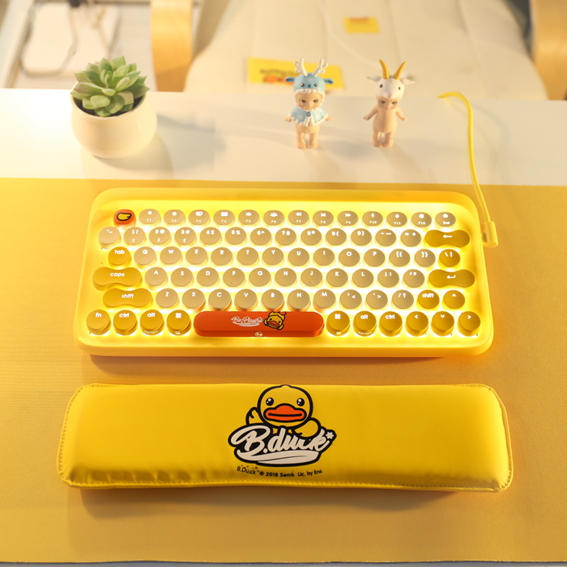 洛斐小黄鸭机械键盘蓝牙