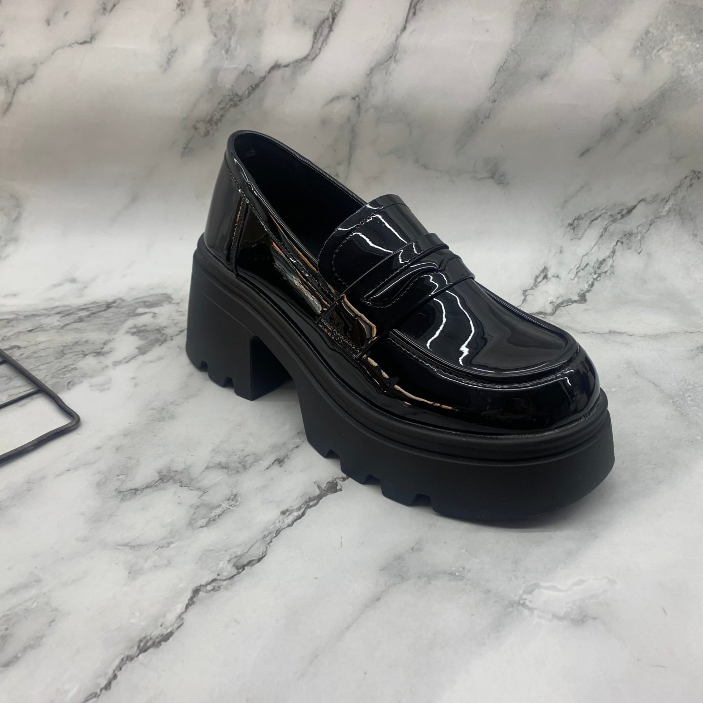 防水台乐福鞋漆皮套脚2026春秋季新款断码处理女鞋休闲鞋女款单鞋,女鞋,浅口单鞋,淘宝优惠券,粉丝福利购,淘宝优惠卷