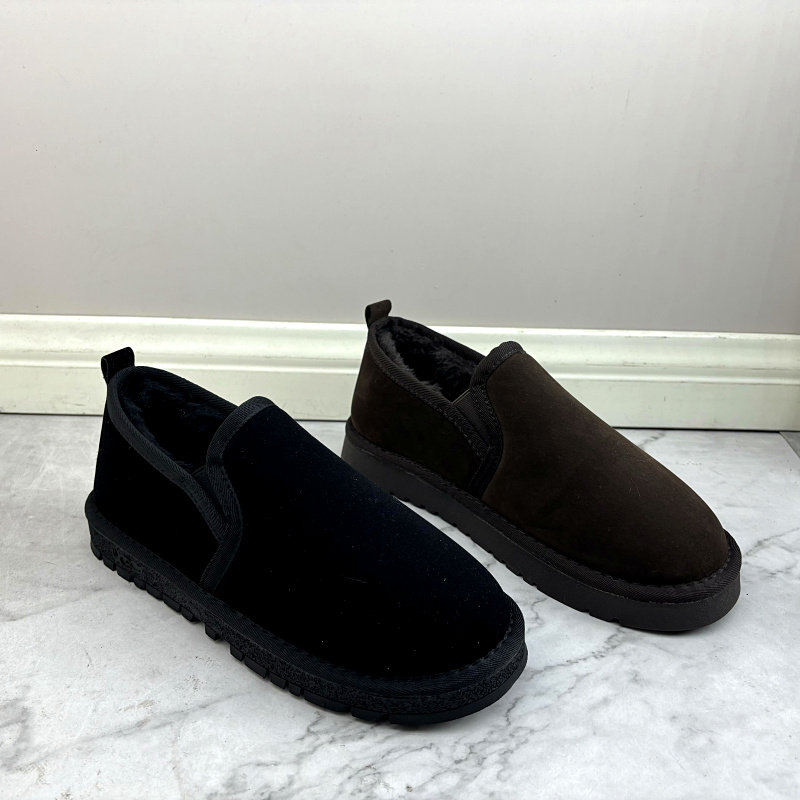 一脚蹬平底鞋2025新款断码处理男鞋加绒保暖棉鞋男士绒面棉男鞋,流行男鞋,棉鞋,淘宝优惠券,粉丝福利购,淘宝优惠卷