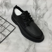 男单鞋 2025春季 厂家处理舒适休闲真皮圆头系带商务鞋 皮鞋 新款 男鞋