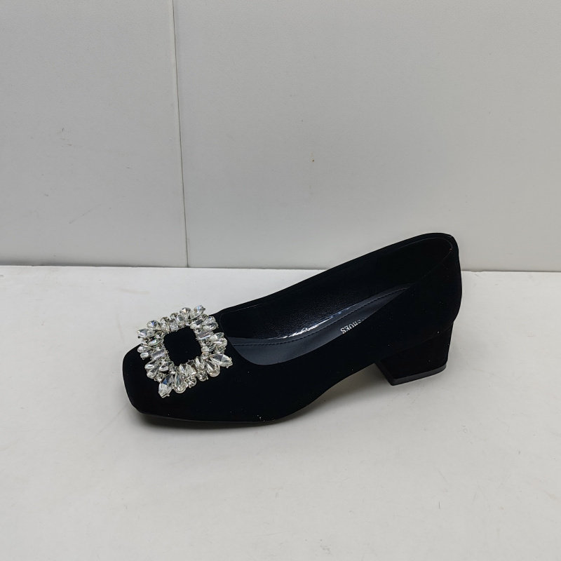 绒面方头水钻方跟套脚2026春秋季新款断码处理女鞋休闲鞋女款单鞋,女鞋,浅口单鞋,淘宝优惠券,粉丝福利购,淘宝优惠卷