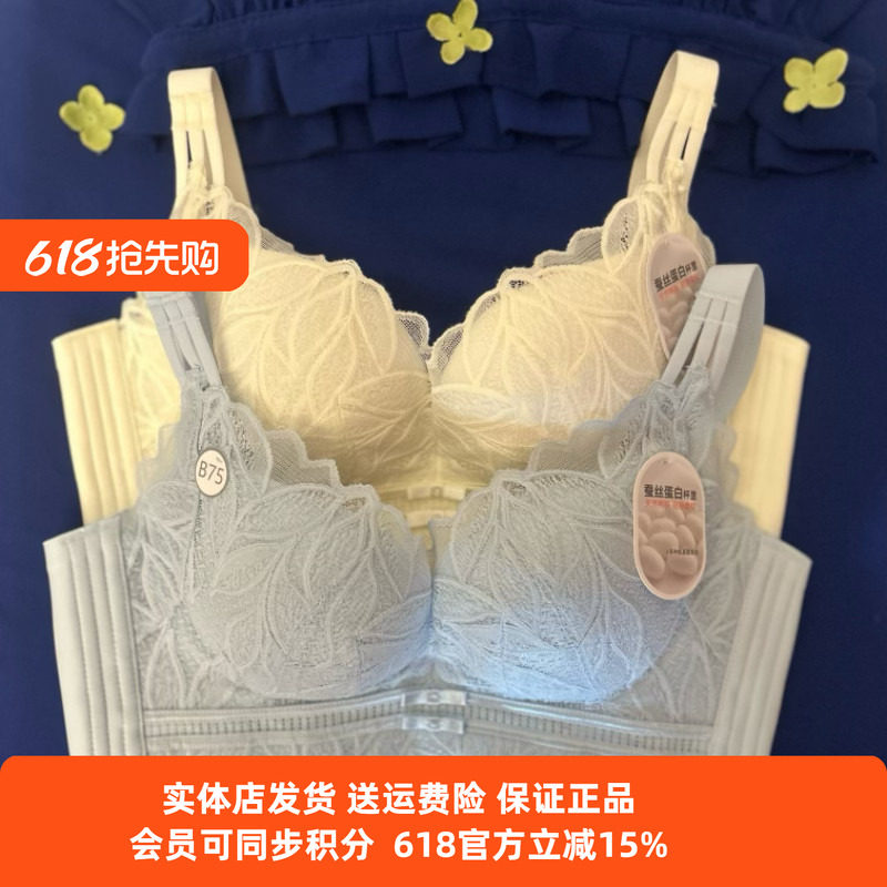 都市丽人蚕丝蛋白杯文胸LJ41A6聚拢增胸防空杯无刚圈A加加厚B中厚