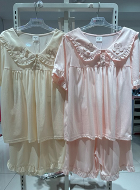 都市丽人新款春夏甜美女士睡衣LH49A4轻薄透气外出凉感无尘棉睡裙