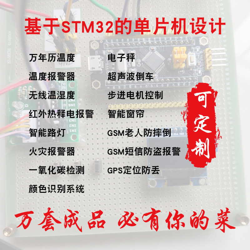基于stm32单片机设计成品小车密码锁智能家居门禁硬件DIY实物定制属于什么档次？