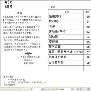 2014年海马M5电路图汽车资料