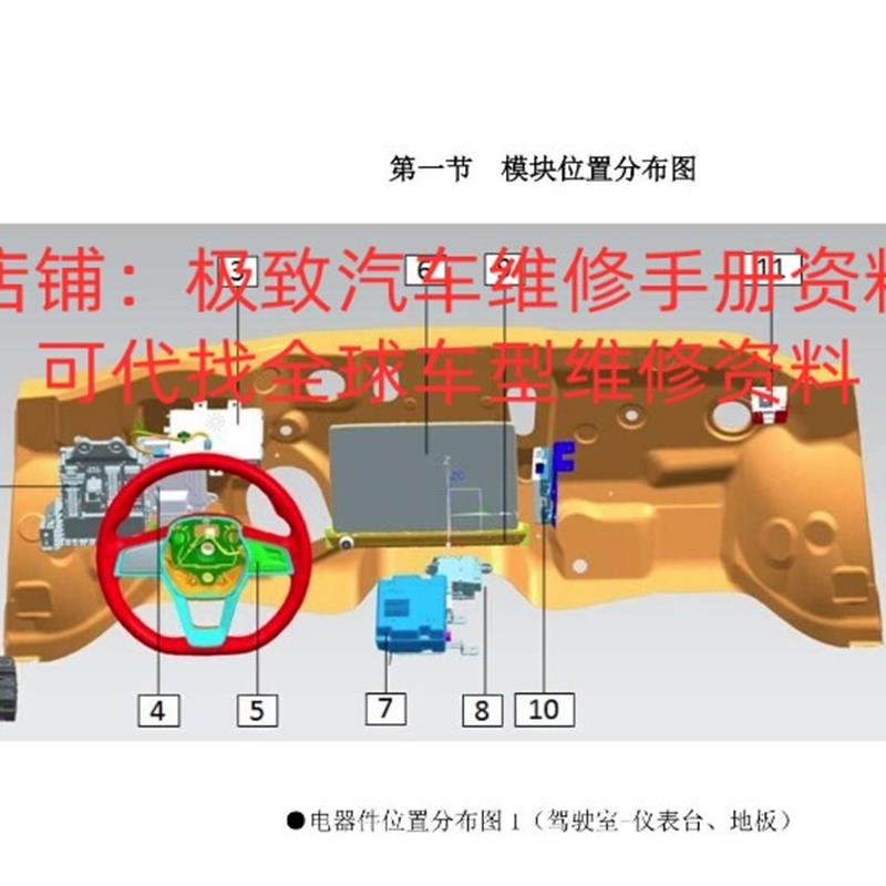 2019年款比亚迪秦EV纯电动版维修手册电路图资料高压系统接线线路
