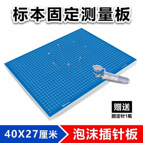 轻亿标本固定测量板尺泡沫插针板