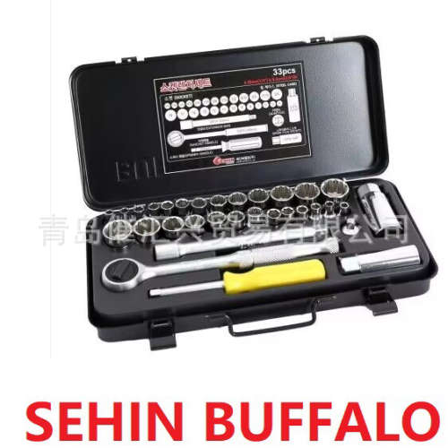 韩国SEHIN BUFFALO套筒组套扳手33PCS(1/4\