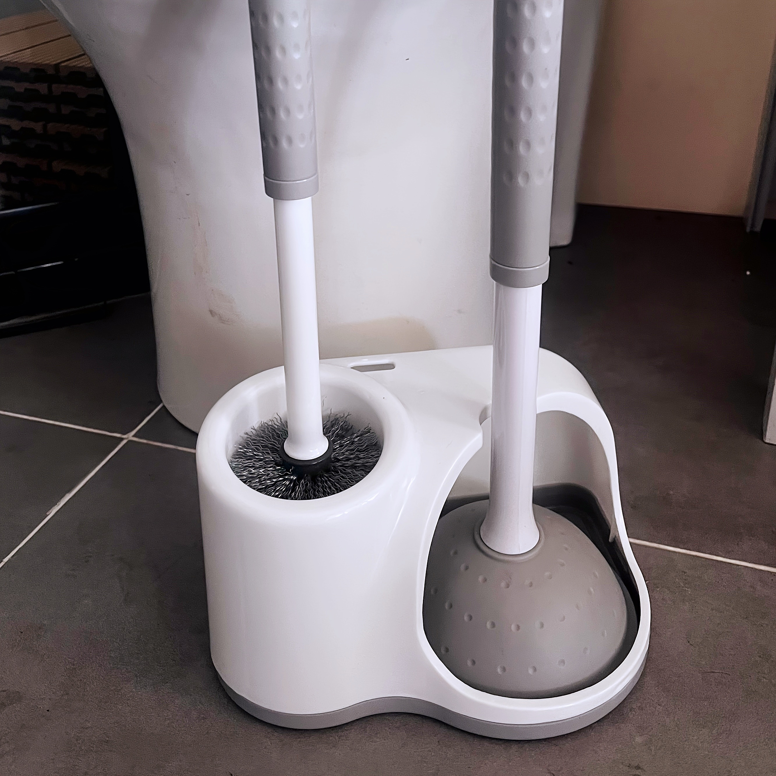 新款无死角马桶刷马桶吸套装