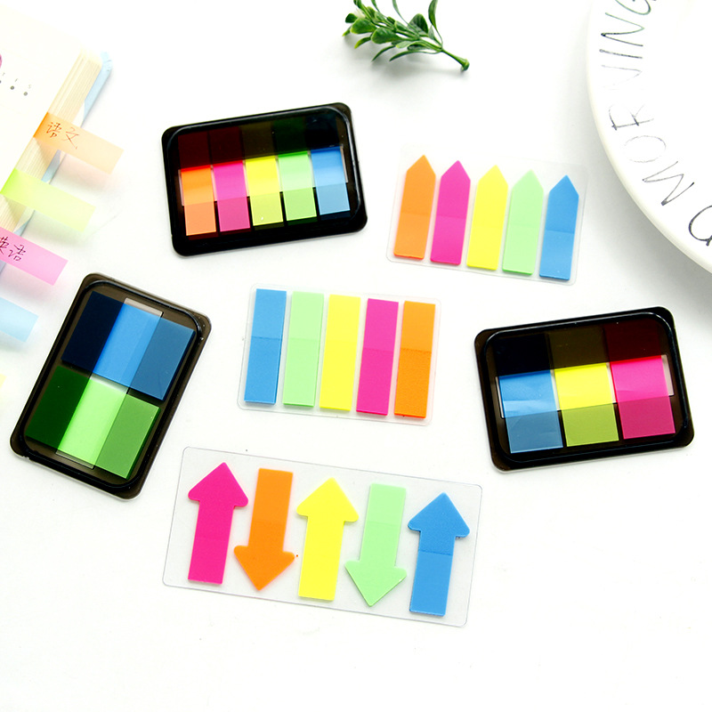 创意荧光膜标签贴分类便签索引贴