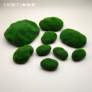DIY盆栽装 微缩场景摆件仿真苔藓植绒泡沫石头草坪假石头模型 饰品