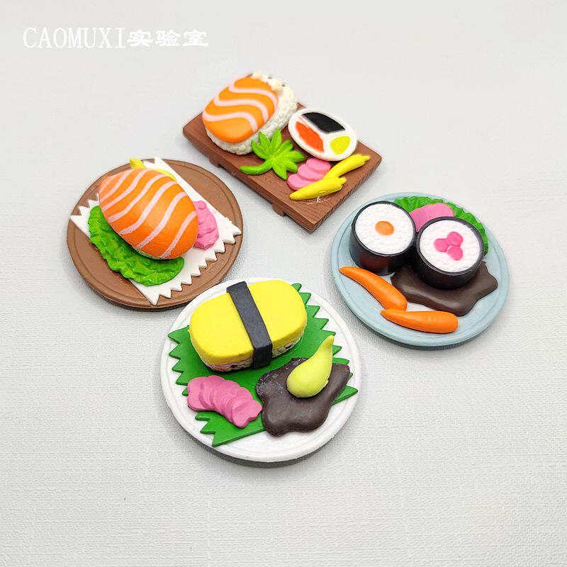 微缩小号仿真食物模型 寿司卡通公仔 pvc手办玩偶 桌面摆件工艺品