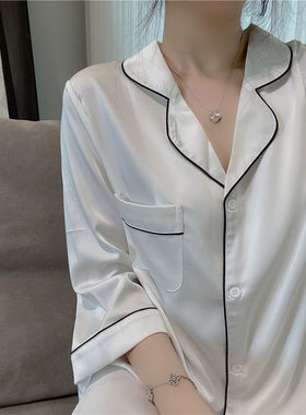 联系客服修改价格白色衬衫裙女性感韩版宽松睡裙女夏季